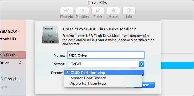 format a flash drive on a mac for windows